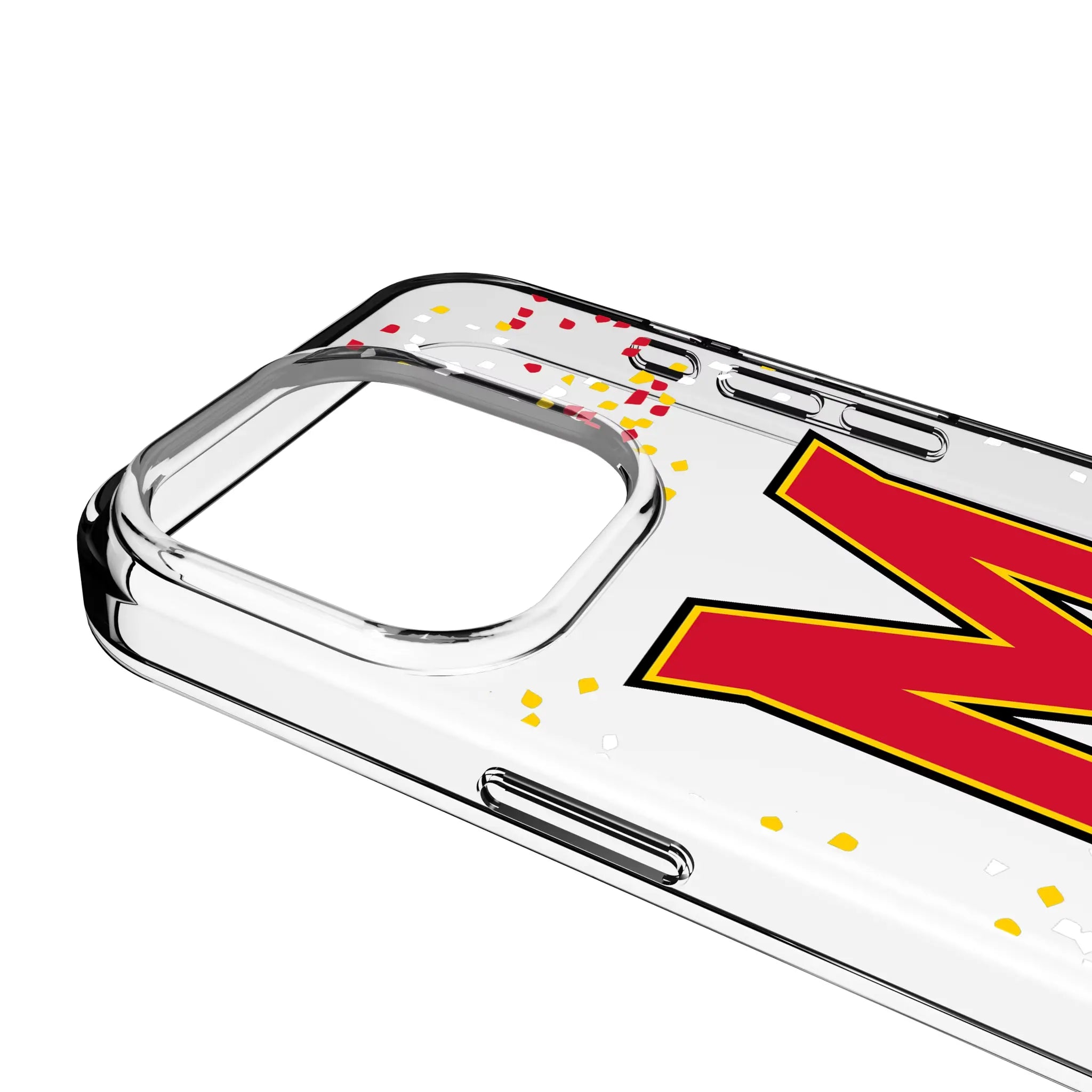 University of Maryland Terrapins Confetti Clear Phone Case for Apple iPhone