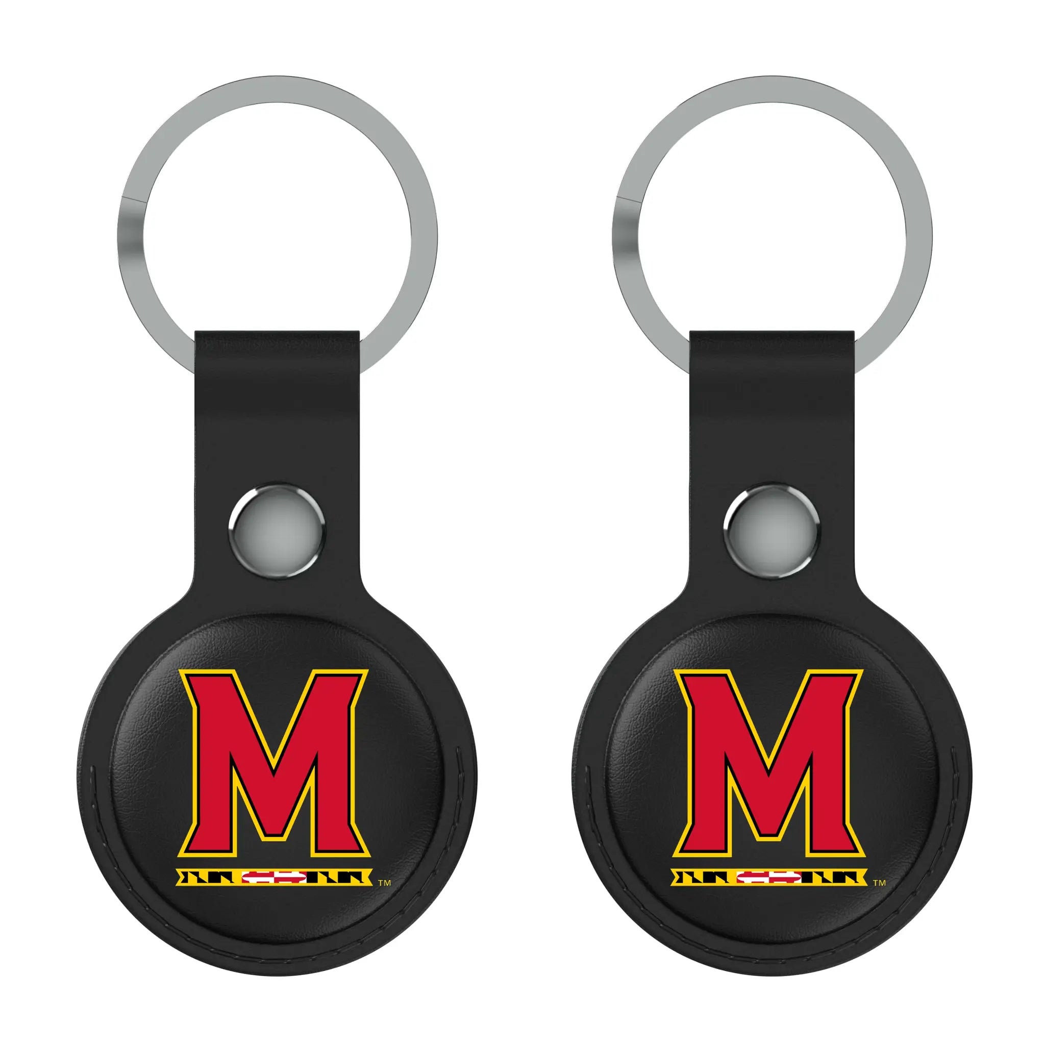 University of Maryland Terrapins Insignia Black Airtag Holder 2-Pack