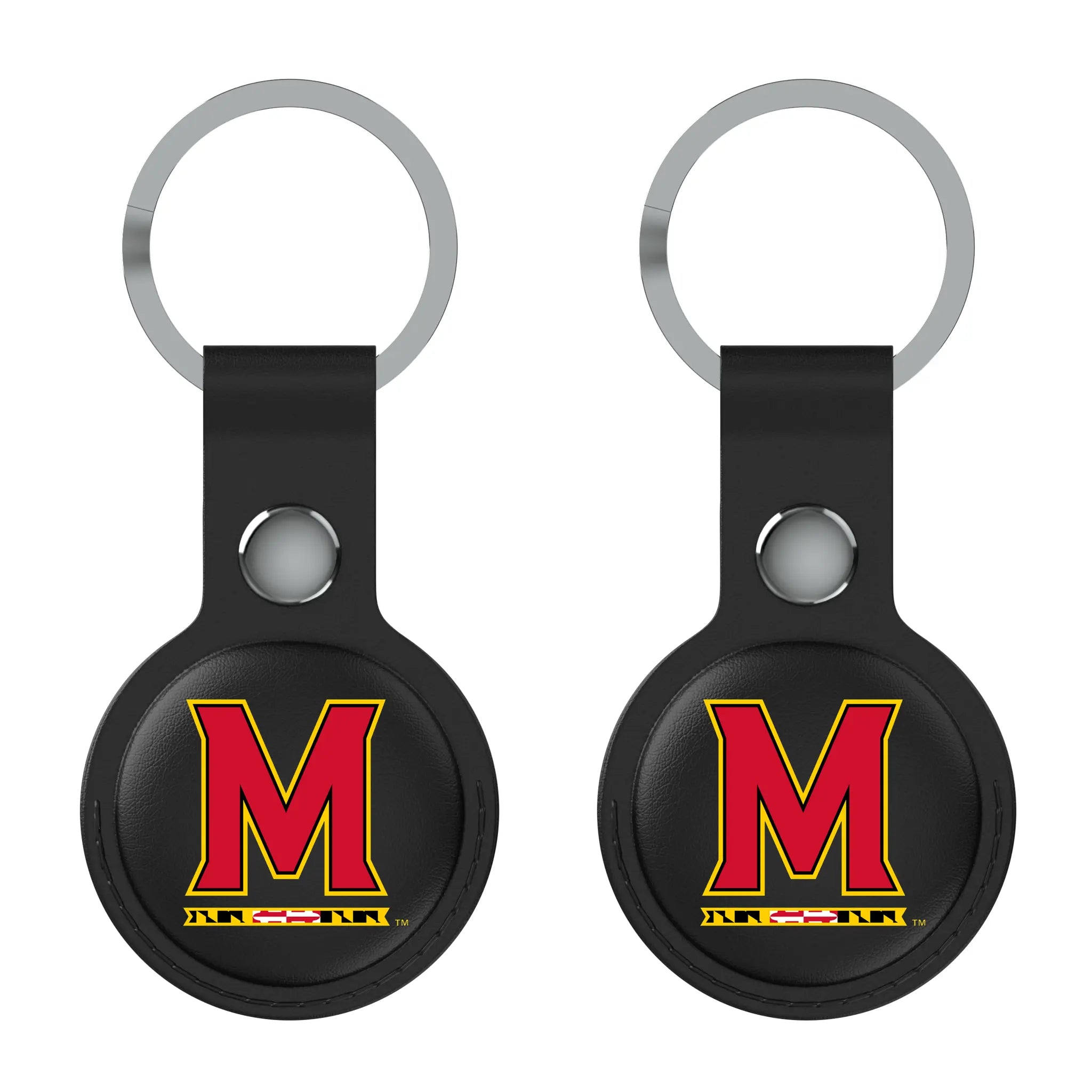 University of Maryland Terrapins Insignia Black Airtag Holder 2-Pack