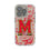 University of Maryland Terrapins Paisley Clear Phone Case for Apple iPhone