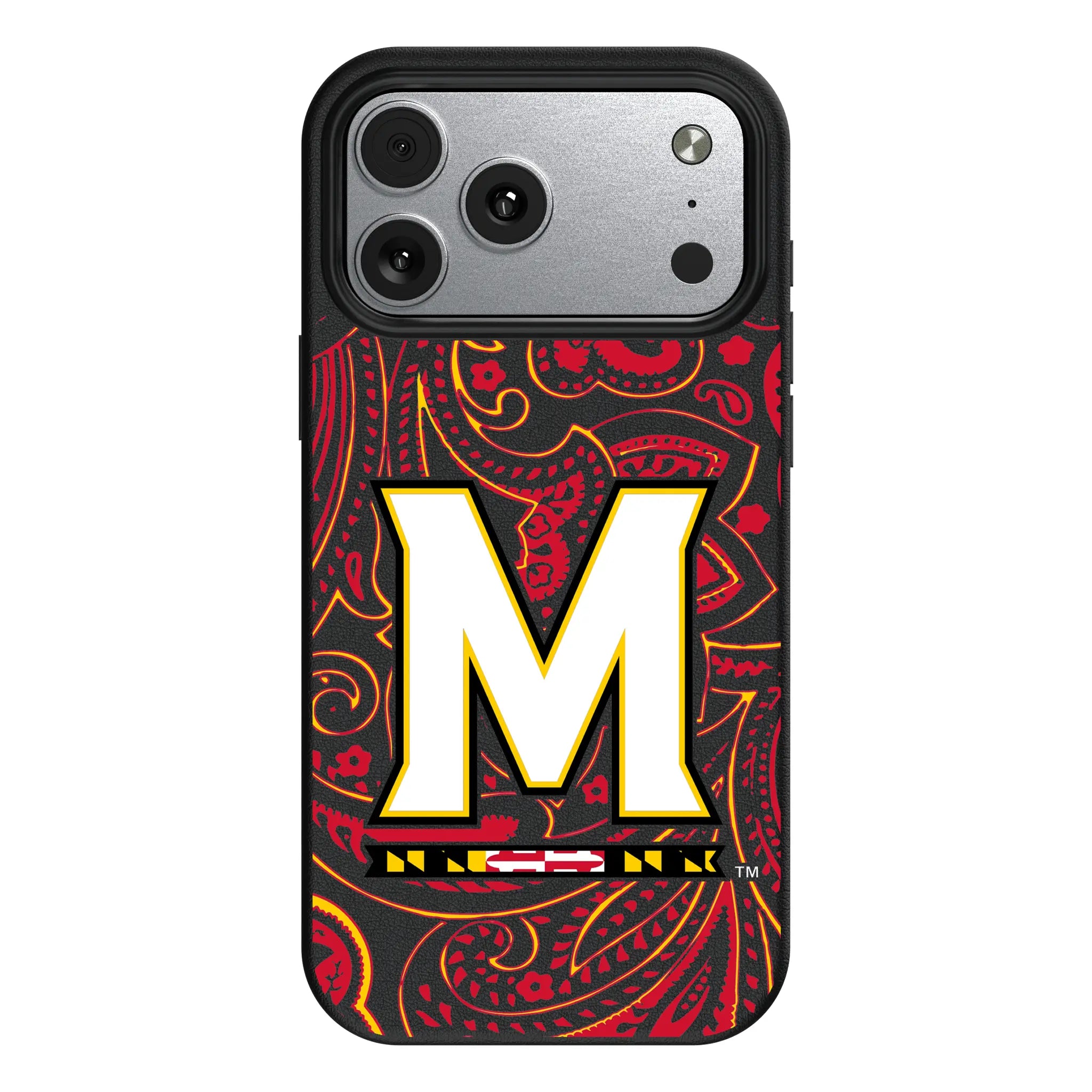 University of Maryland Terrapins Paisley MagSafe Compatible Phone Case for Apple iPhone