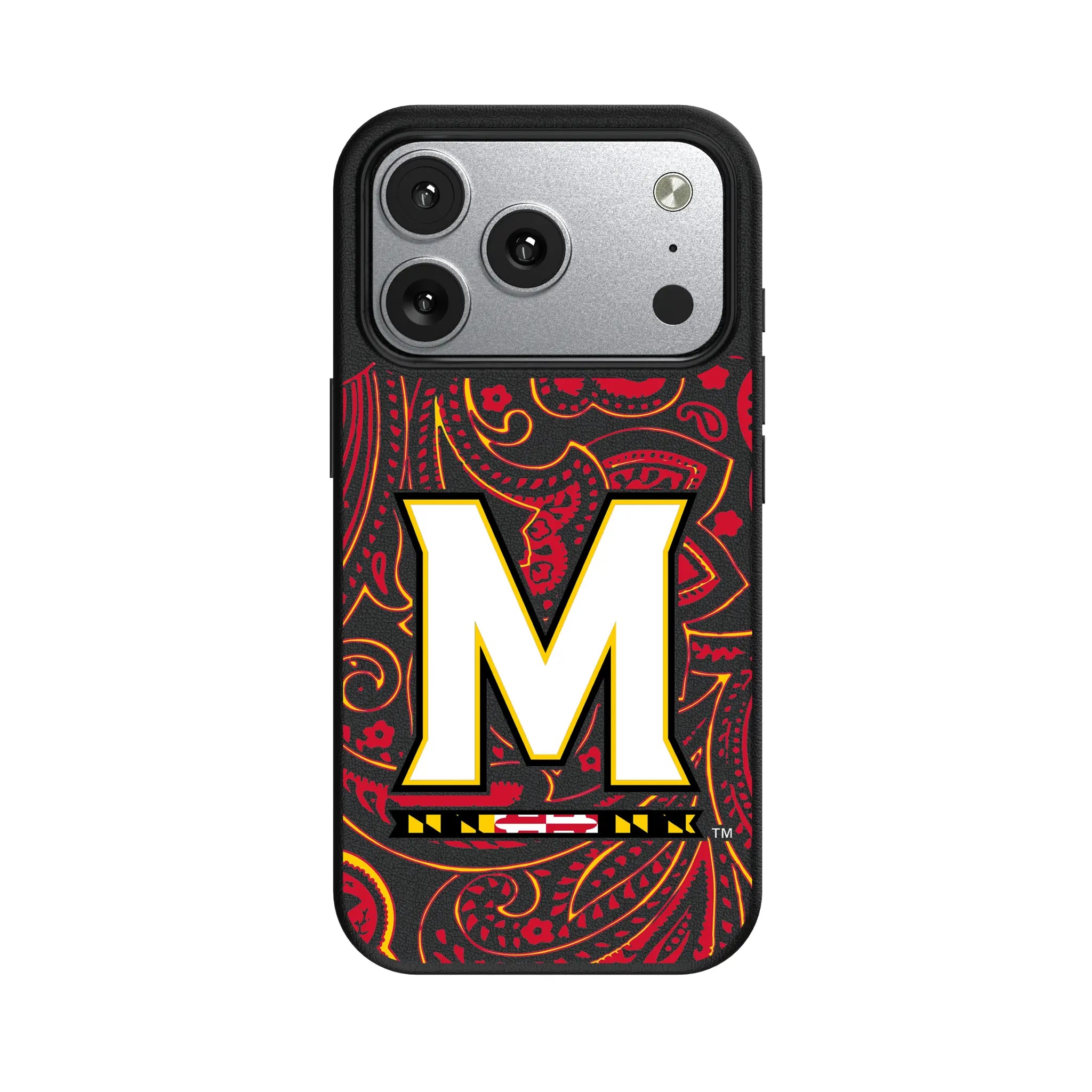University of Maryland Terrapins Paisley MagSafe Compatible Phone Case for Apple iPhone