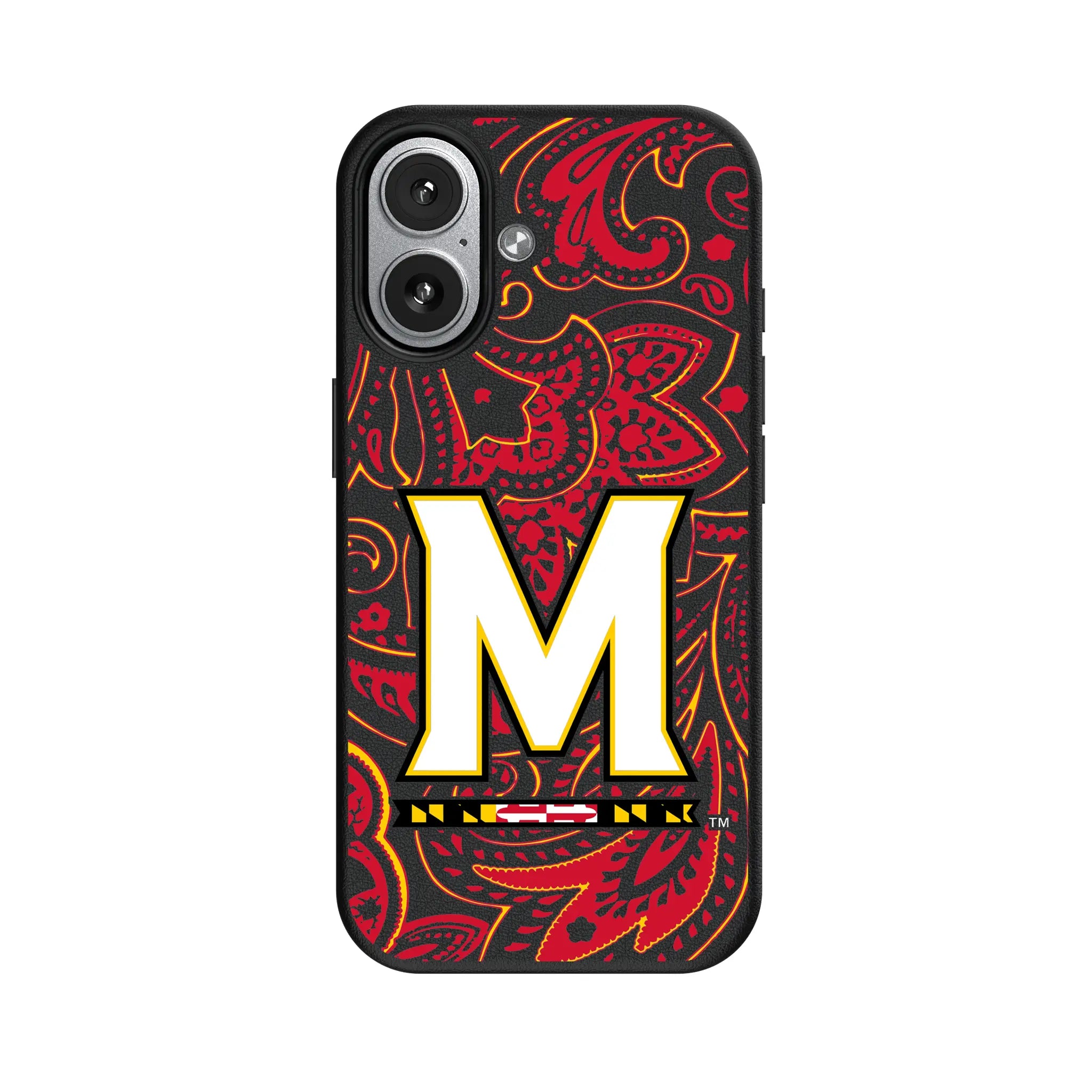 University of Maryland Terrapins Paisley MagSafe Compatible Phone Case for Apple iPhone