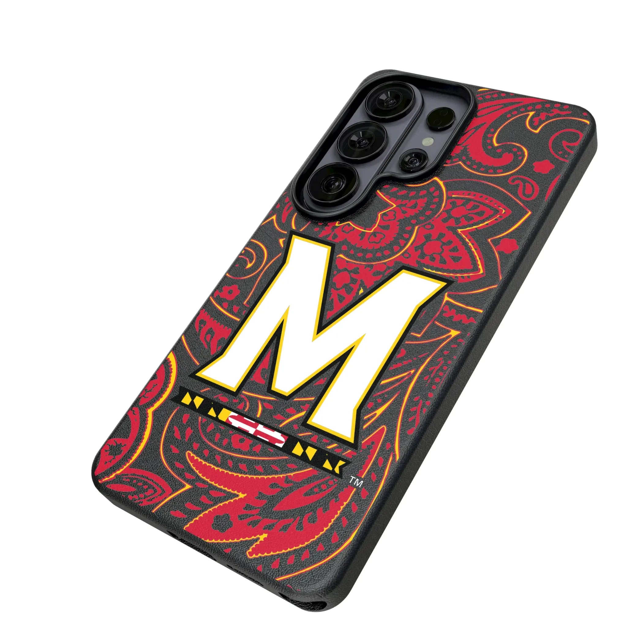 University of Maryland Terrapins Paisley MagSafe Compatible Phone Case for Samsung Galaxy