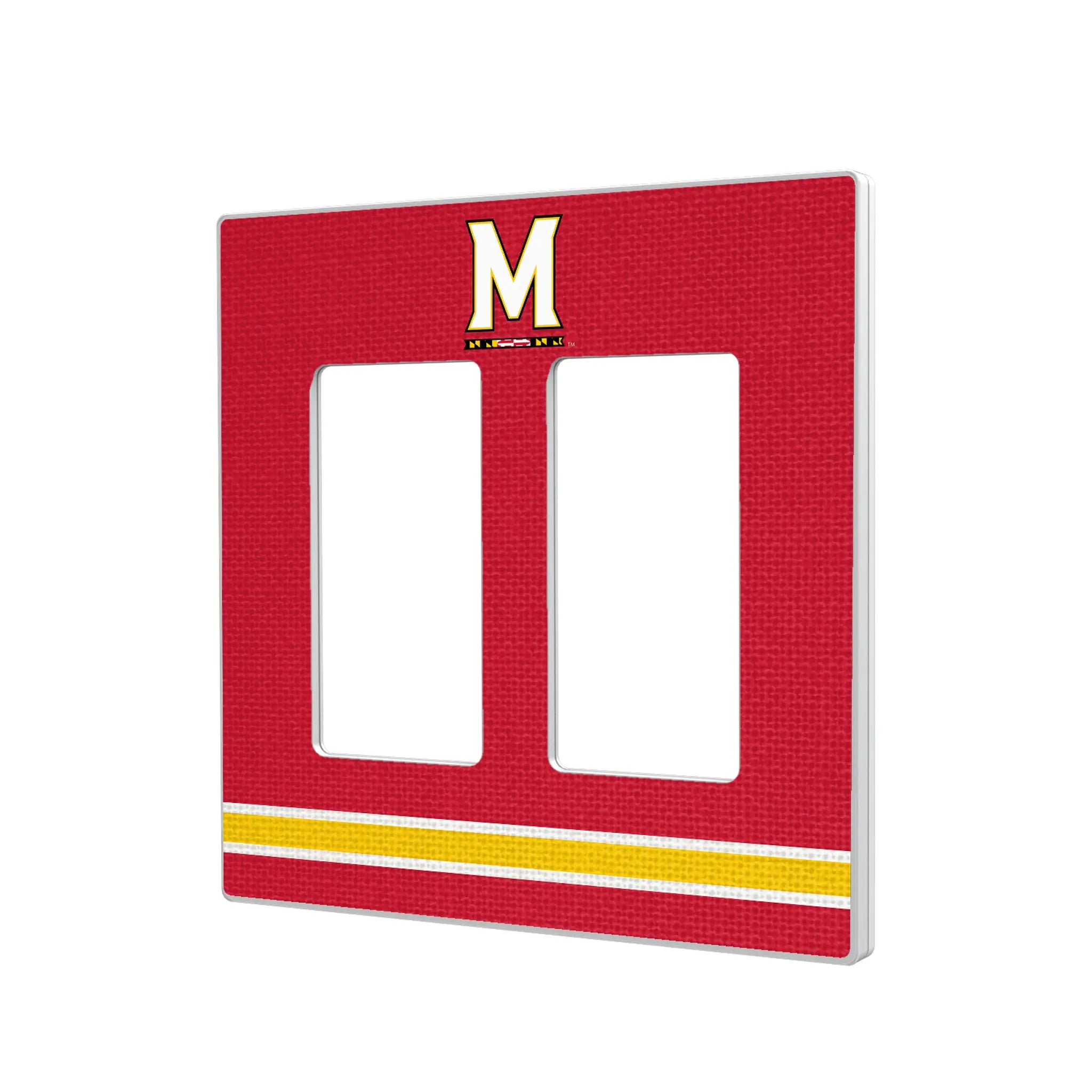 University of Maryland Terrapins Stripe Hidden-Screw Light Switch Plate