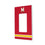 University of Maryland Terrapins Stripe Hidden-Screw Light Switch Plate