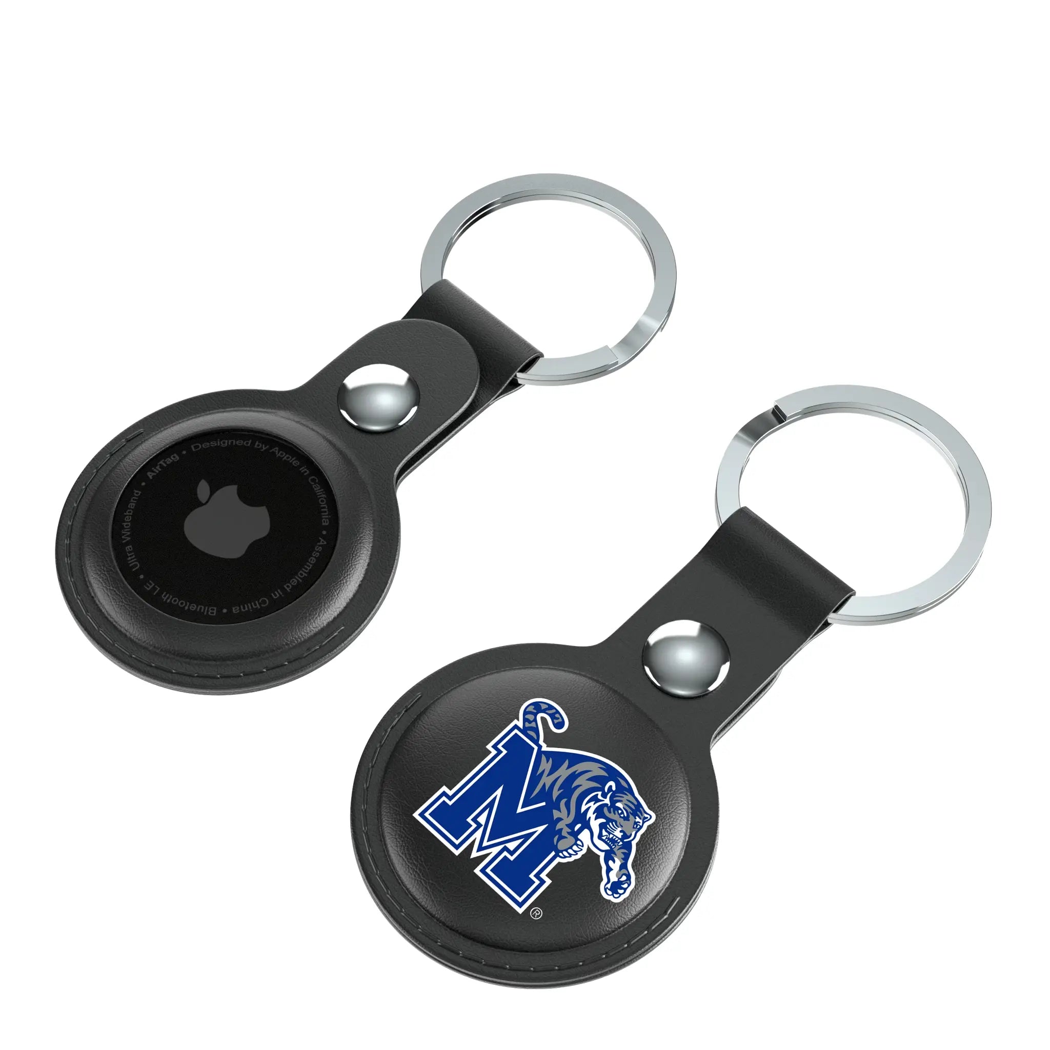 University of Memphis Tigers Insignia Black Airtag Holder 2-Pack