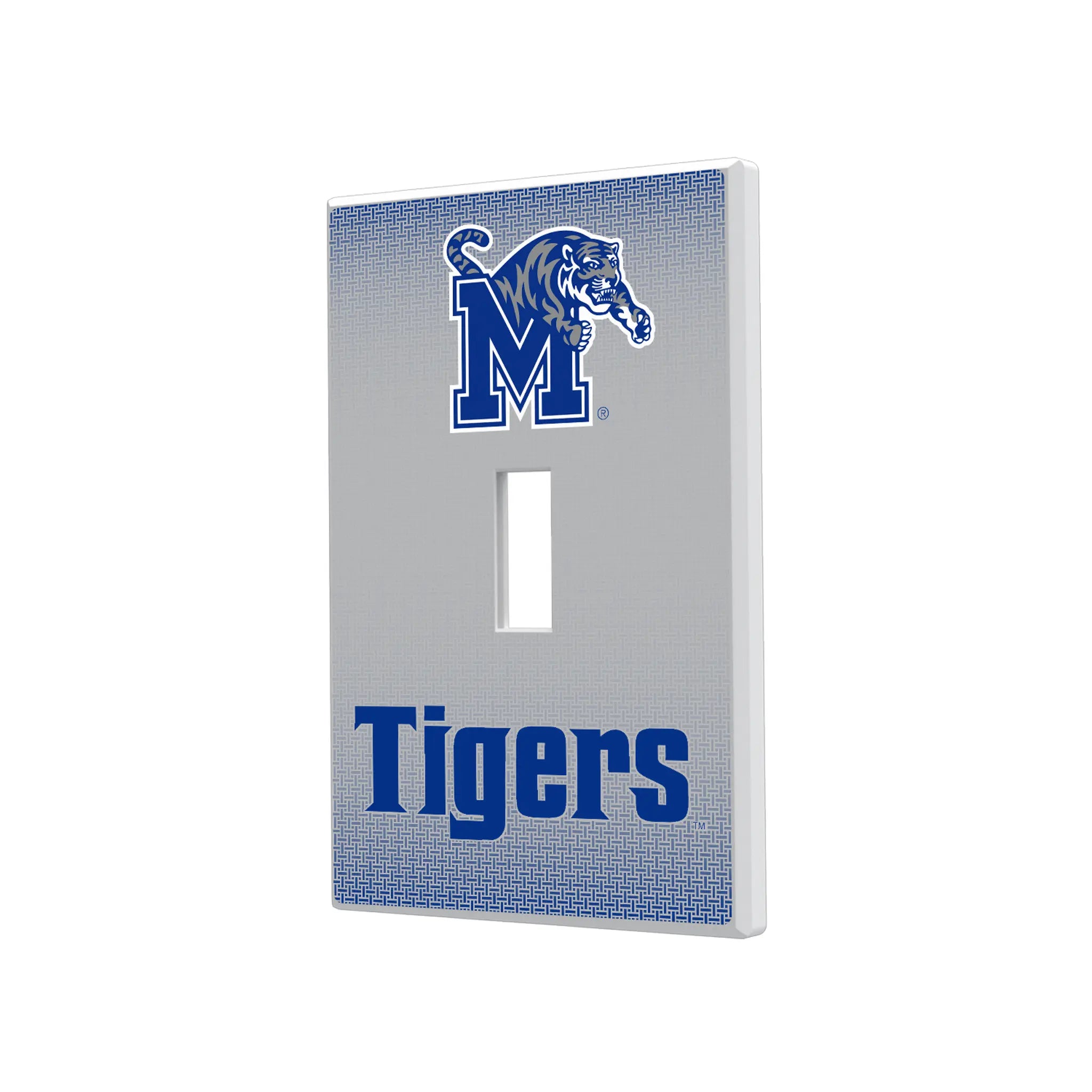 University of Memphis Tigers Linen Hidden-Screw Light Switch Plate
