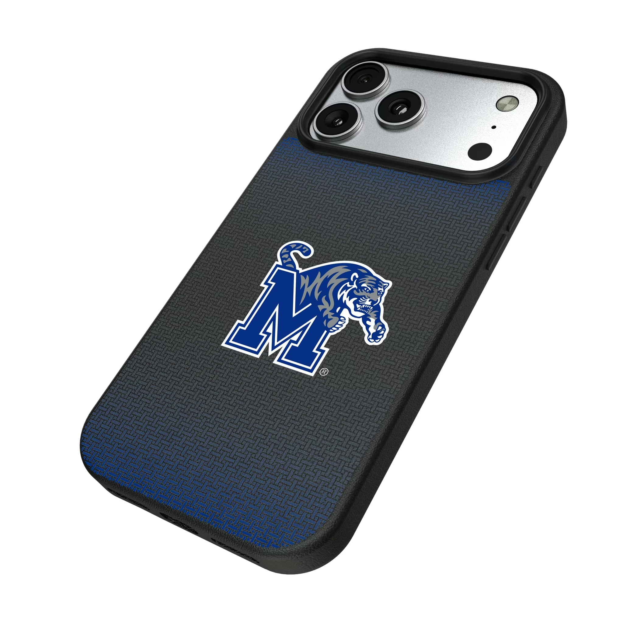 University of Memphis Tigers Linen MagSafe Compatible Phone Case for Apple iPhone - Sports Gifts, Sports Memorabilia, Sports Collectibles, Fan Shop