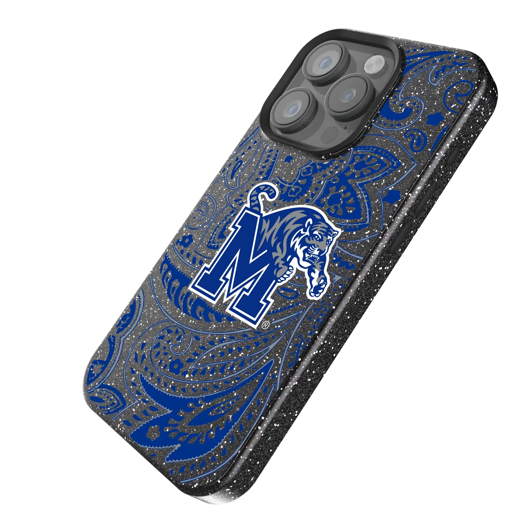 University of Memphis Tigers Paisley Bling Phone Case