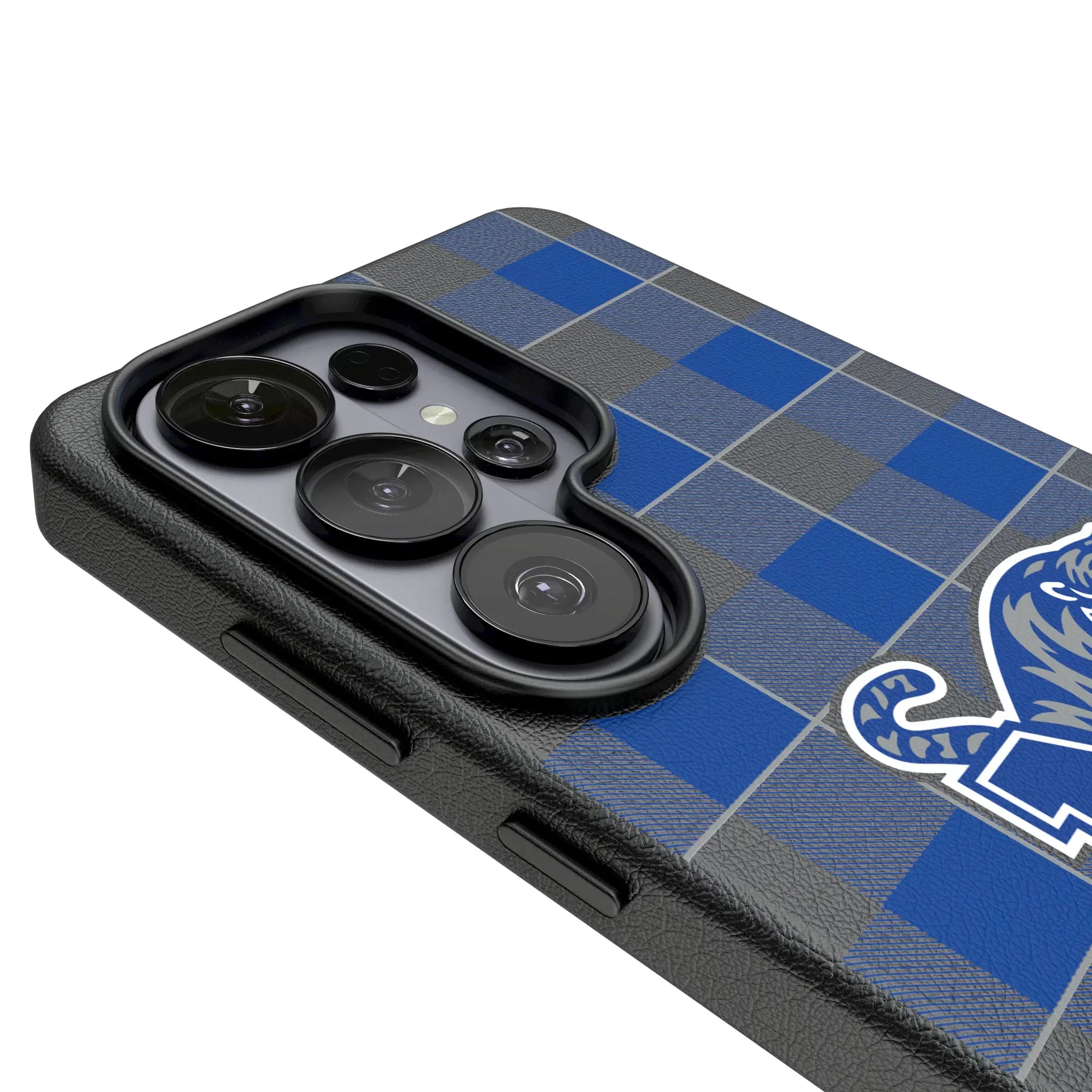 University of Memphis Tigers Plaid MagSafe Compatible Phone Case for Samsung Galaxy