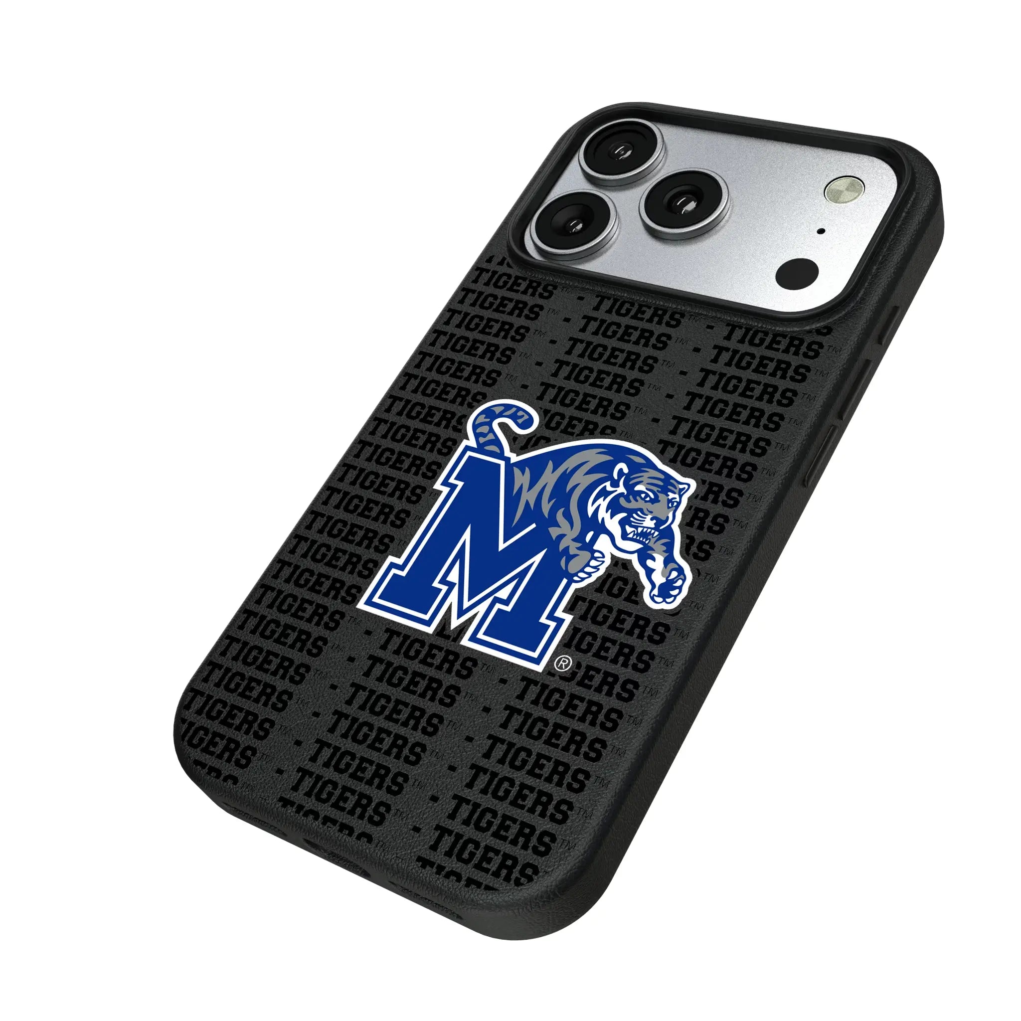 University of Memphis Tigers Text Backdrop MagSafe Compatible Phone Case for Apple iPhone