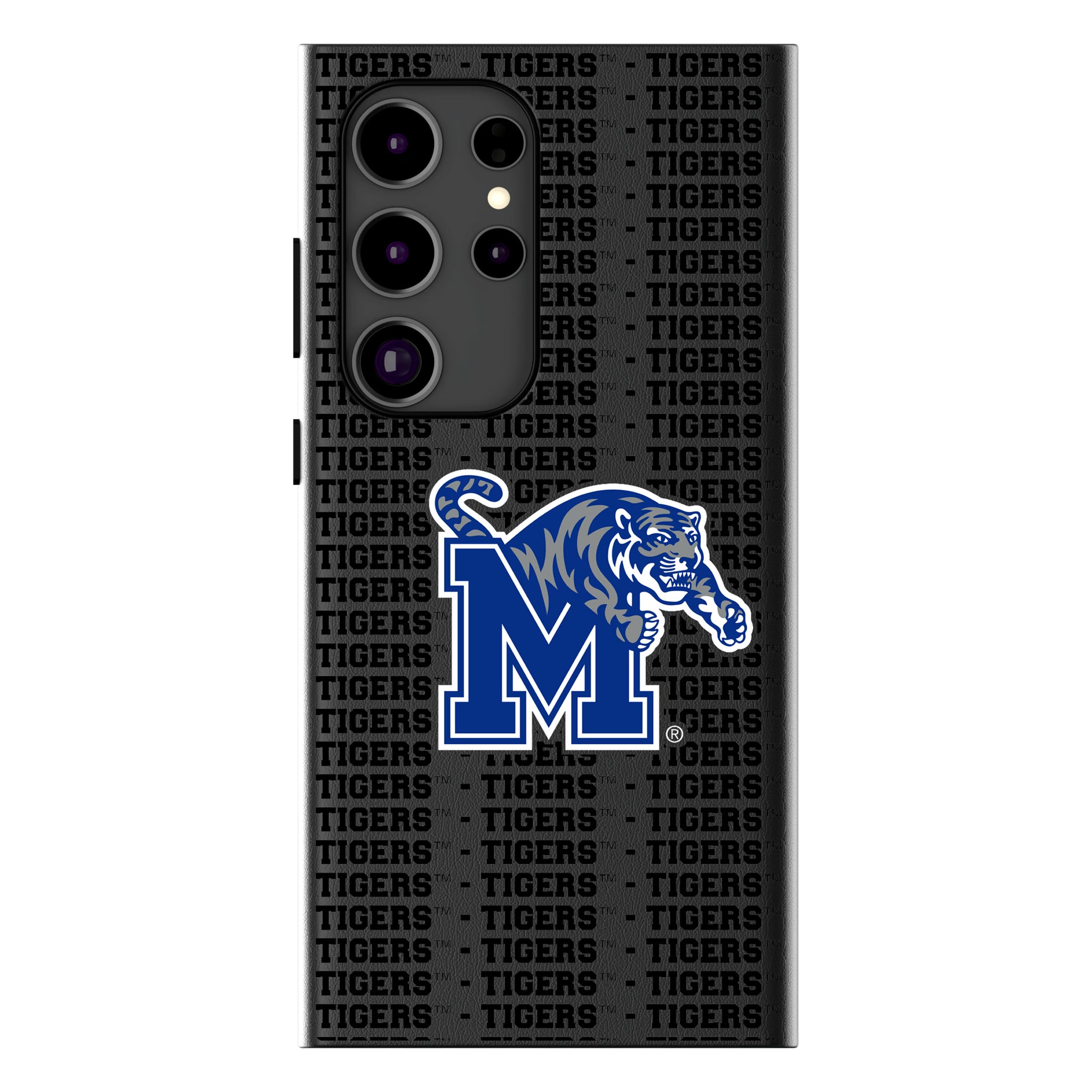 University of Memphis Tigers Text Backdrop MagSafe Compatible Phone Case for Samsung Galaxy