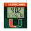 University of Miami Hurricanes Color Block Wall Clock