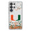 University of Miami Hurricanes Confetti Clear Phone Case for Samsung Galaxy