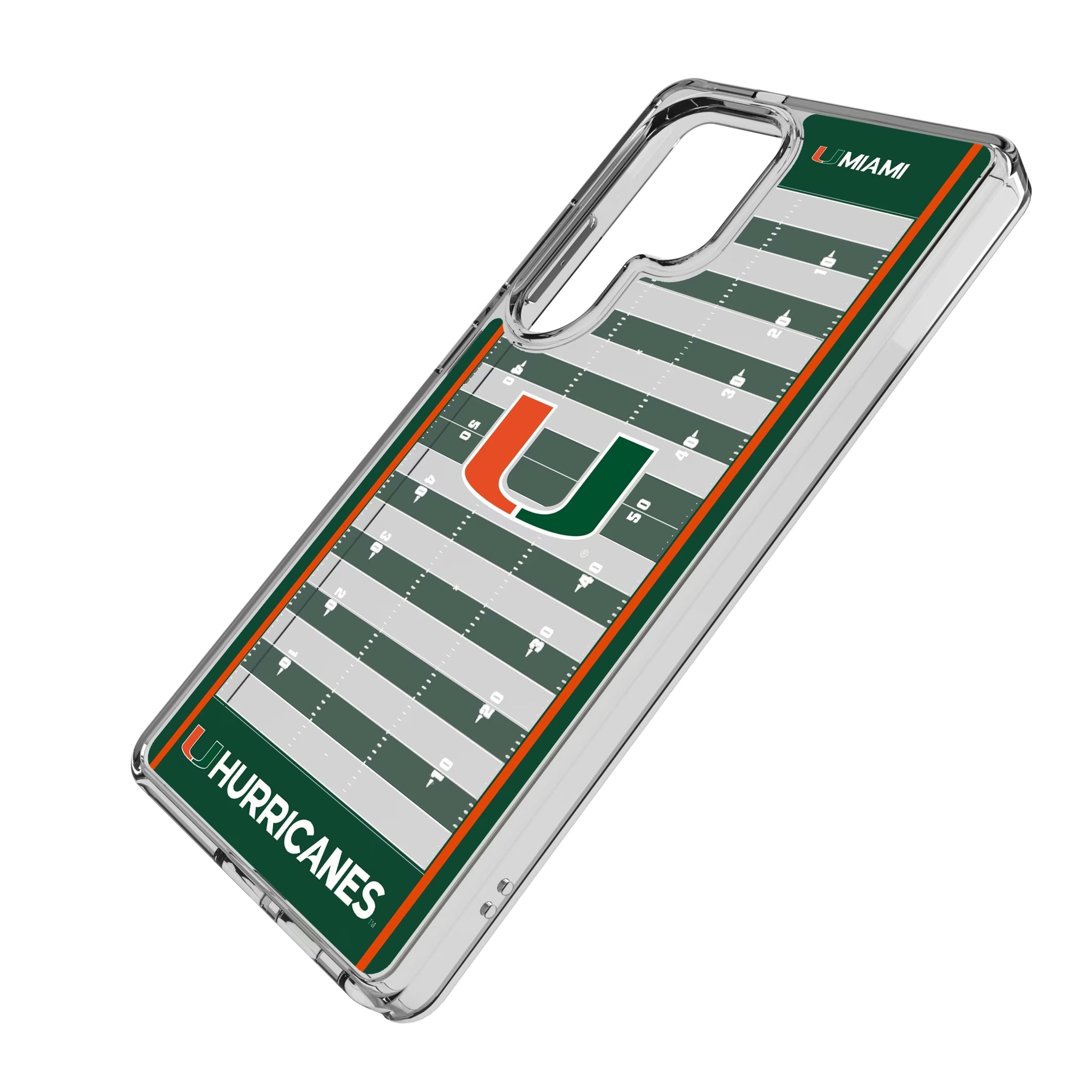 University of Miami Hurricanes Field Clear Phone Case for Samsung Galaxy