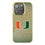University of Miami Hurricanes Linen Bling Phone Case for Apple iPhone