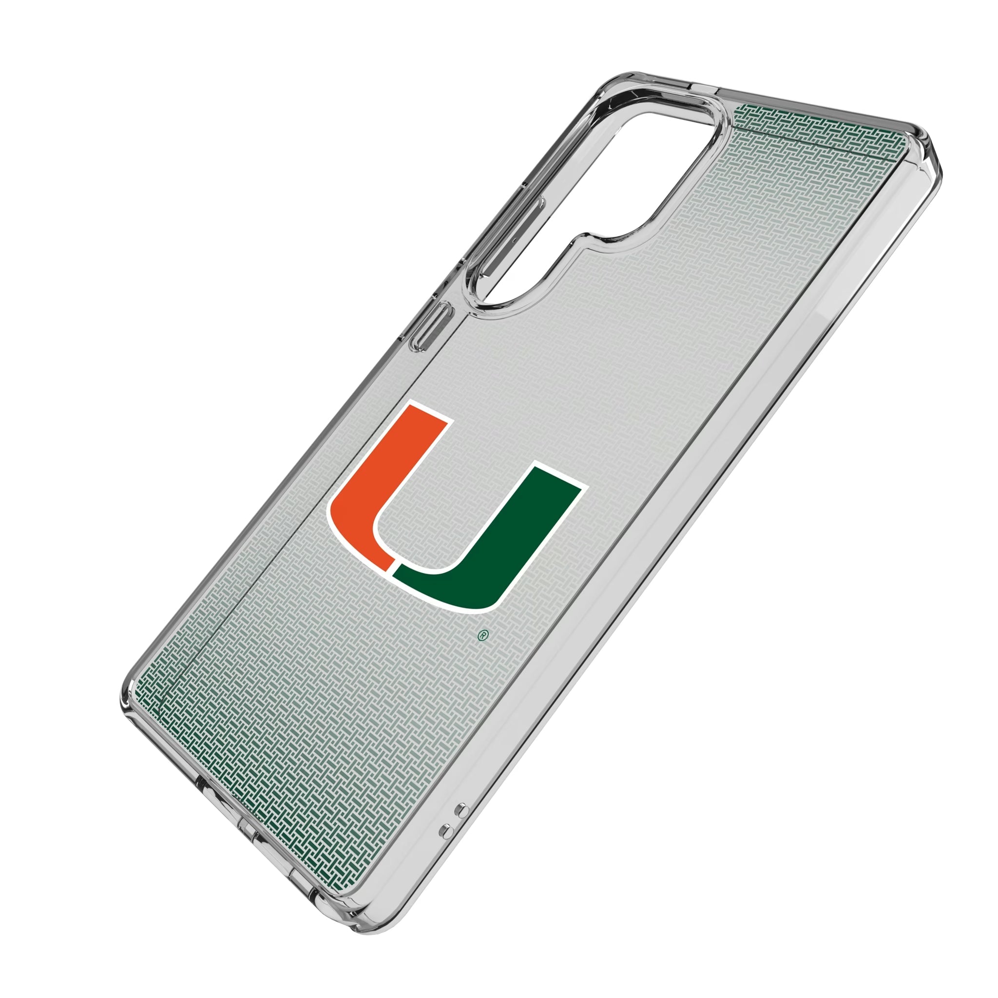 University of Miami Hurricanes Linen Clear Phone Case for Samsung Galaxy