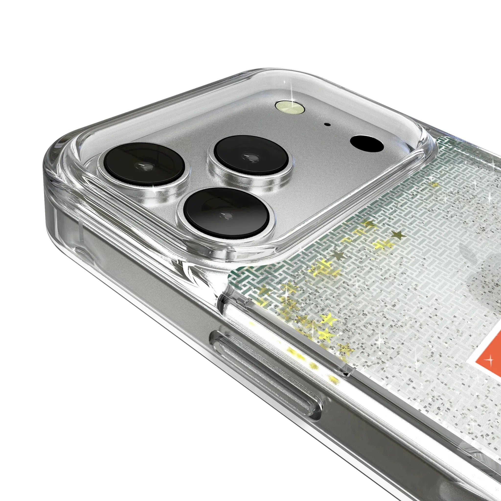 University of Miami Hurricanes Linen Glitter Phone Case