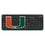 University of Miami Hurricanes Linen Wireless USB Keyboard