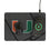 University of Miami Hurricanes Monocolor Tilt 15-Watt Wireless Charger and Mouse Pad