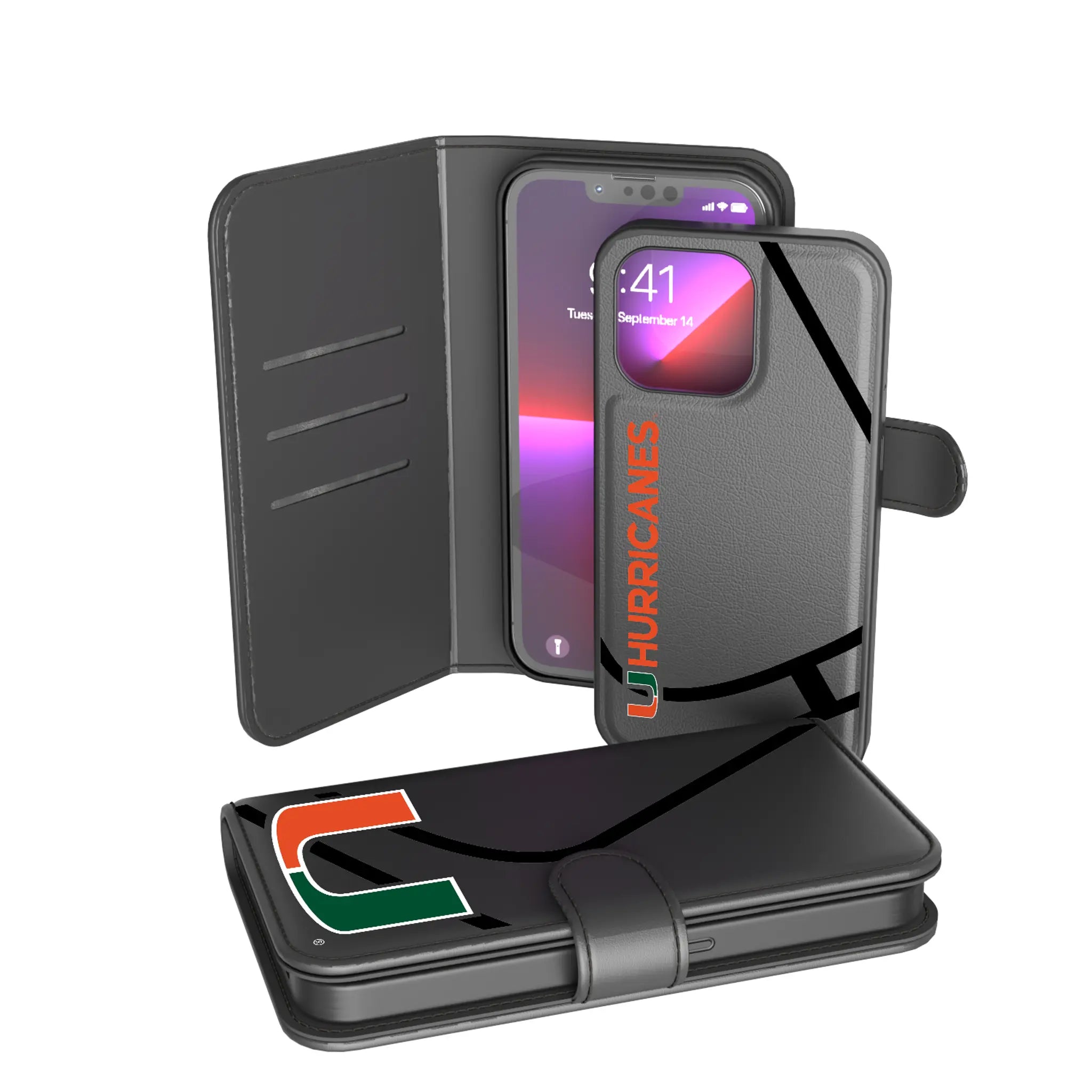 Miami Hurricanes Tilt Wallet Case