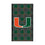 University of Miami Hurricanes Plaid 5000mAh Flat Powerbank