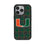 University of Miami Hurricanes Plaid MagSafe Compatible Phone Case for Apple iPhone