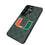 University of Miami Hurricanes Plaid MagSafe Compatible Phone Case for Samsung Galaxy