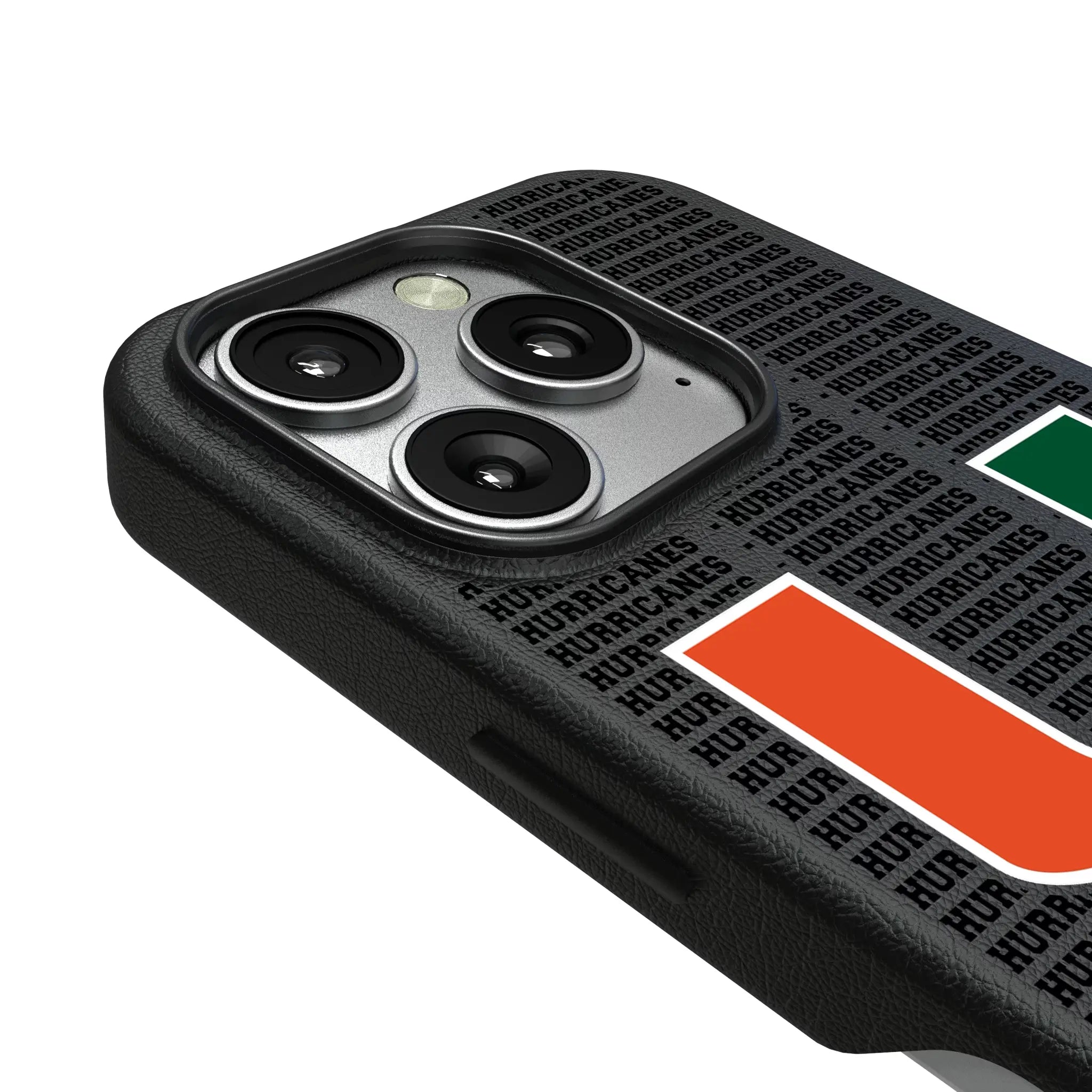 University of Miami Hurricanes Text Backdrop MagSafe Compatible Phone Case for Apple iPhone