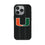 University of Miami Hurricanes Text Backdrop MagSafe Compatible Phone Case for Apple iPhone