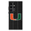 University of Miami Hurricanes Text Backdrop MagSafe Compatible Phone Case for Samsung Galaxy