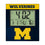 University of Michigan Wolverines Color Block Wall Clock