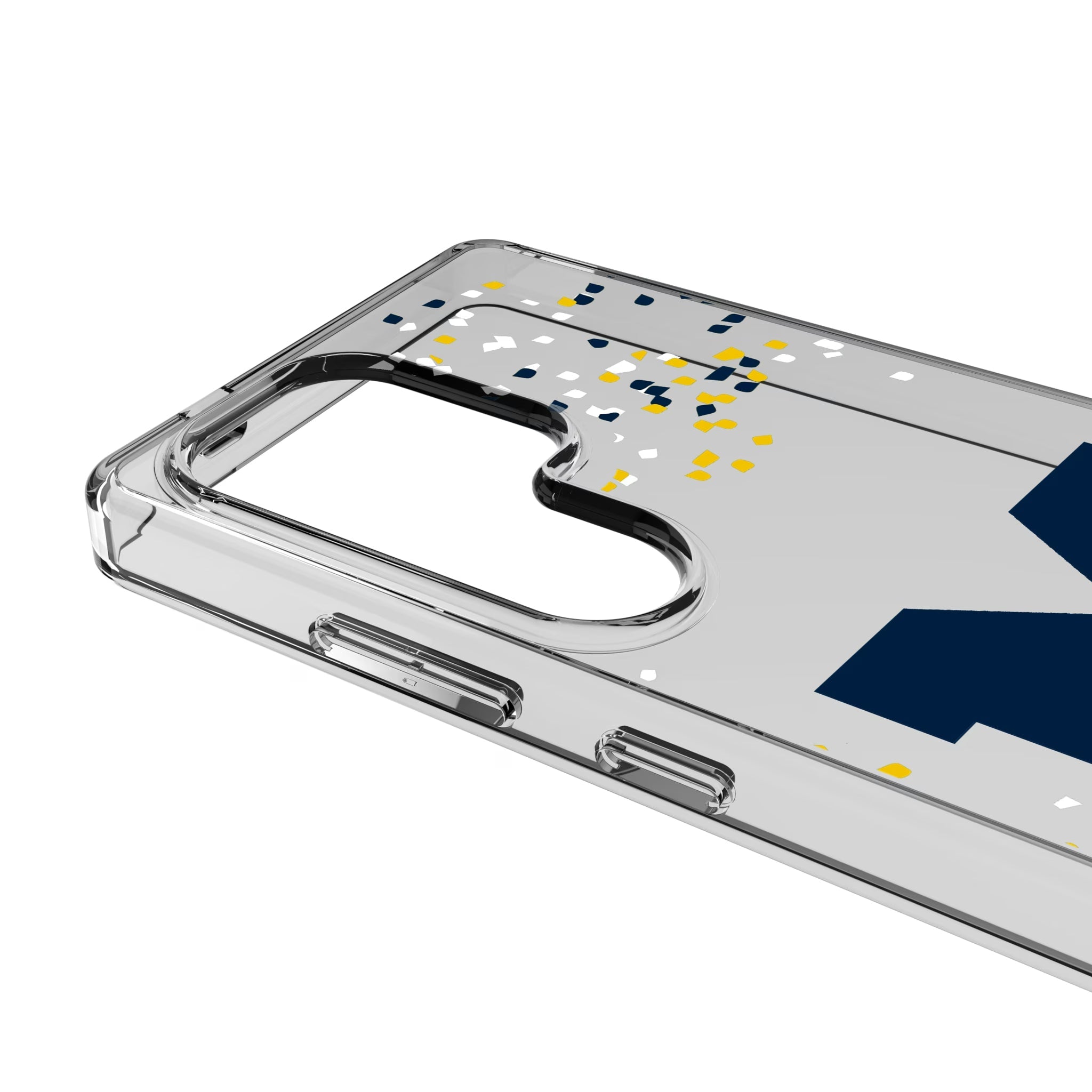 University of Michigan Wolverines Confetti Clear Phone Case for Samsung Galaxy