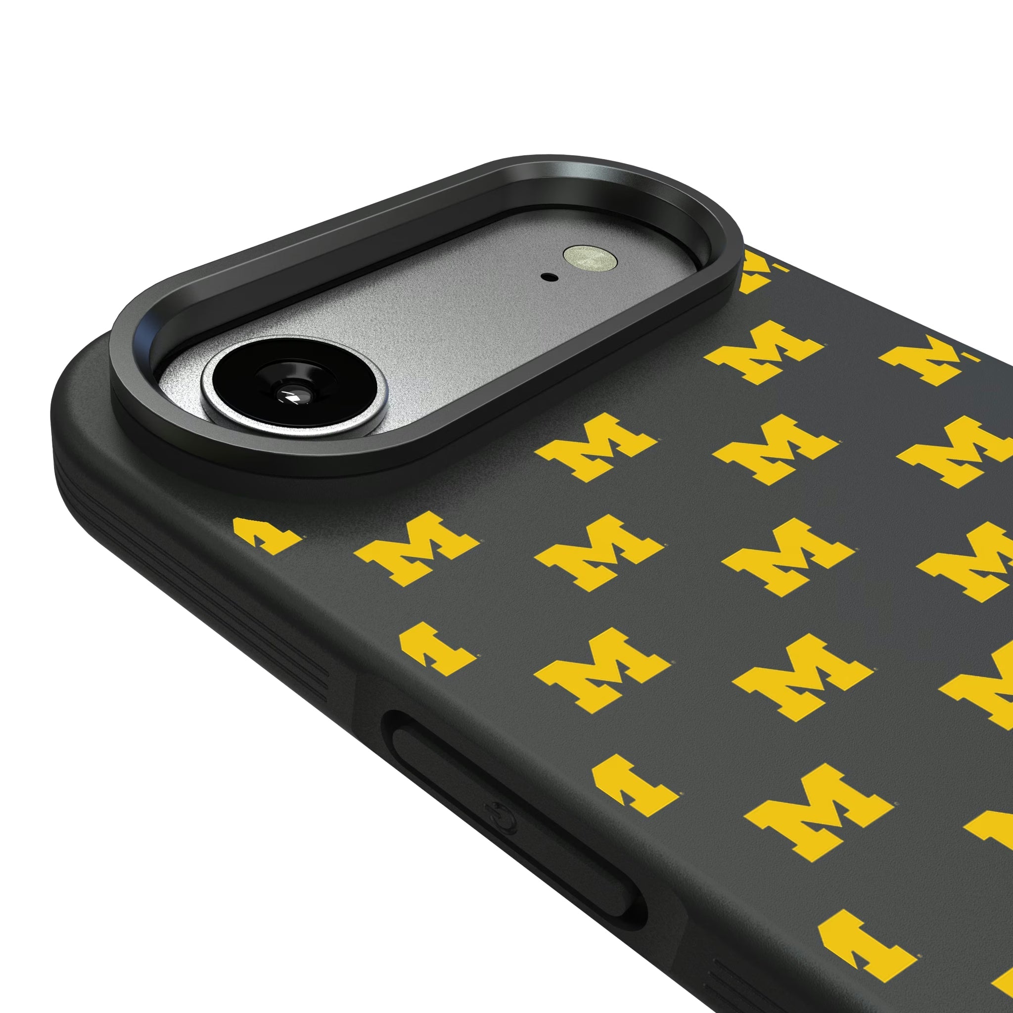 University of Michigan Wolverines Fashion Pattern Bump Phone Case for Apple iPhone