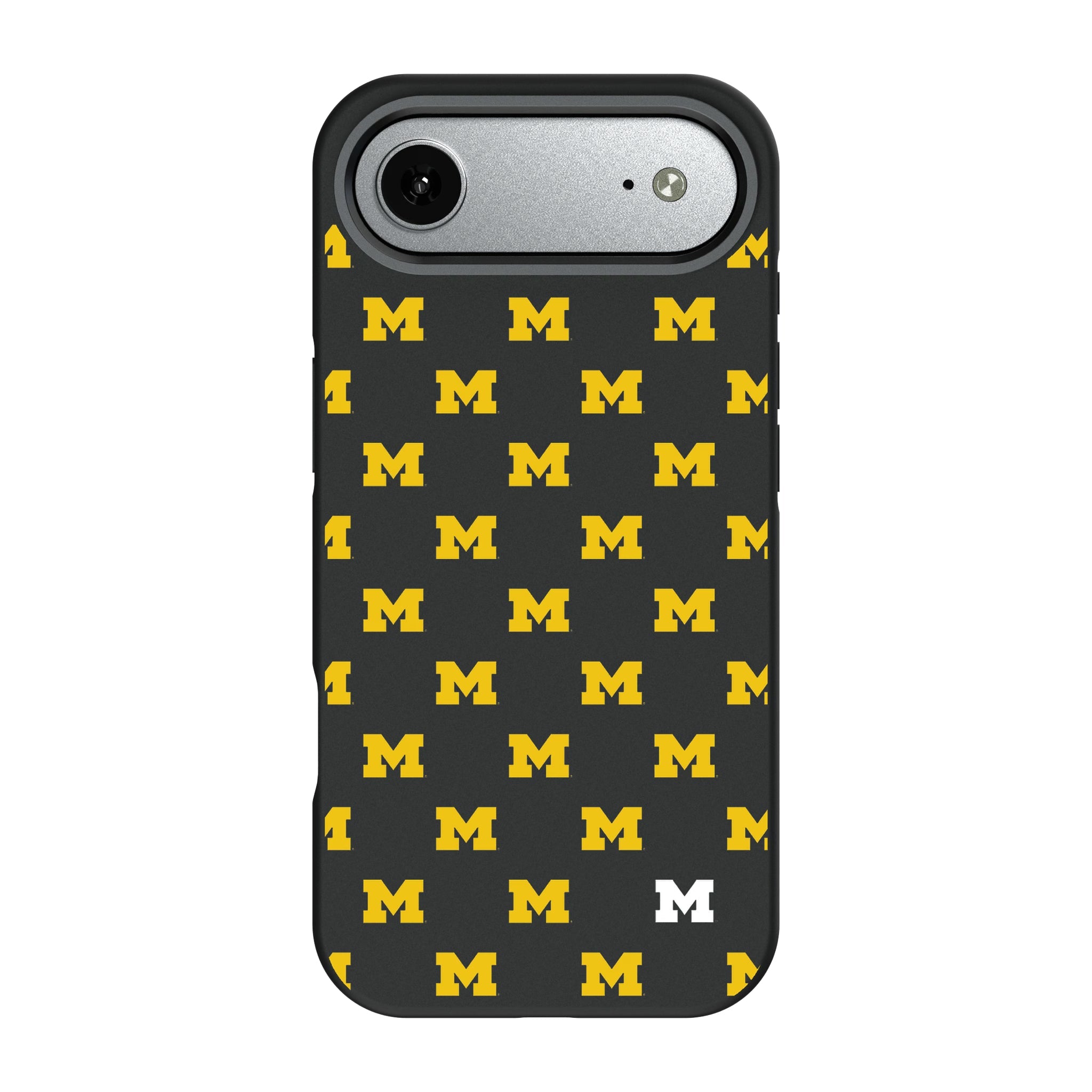 University of Michigan Wolverines Fashion Pattern Bump Phone Case for Apple iPhone