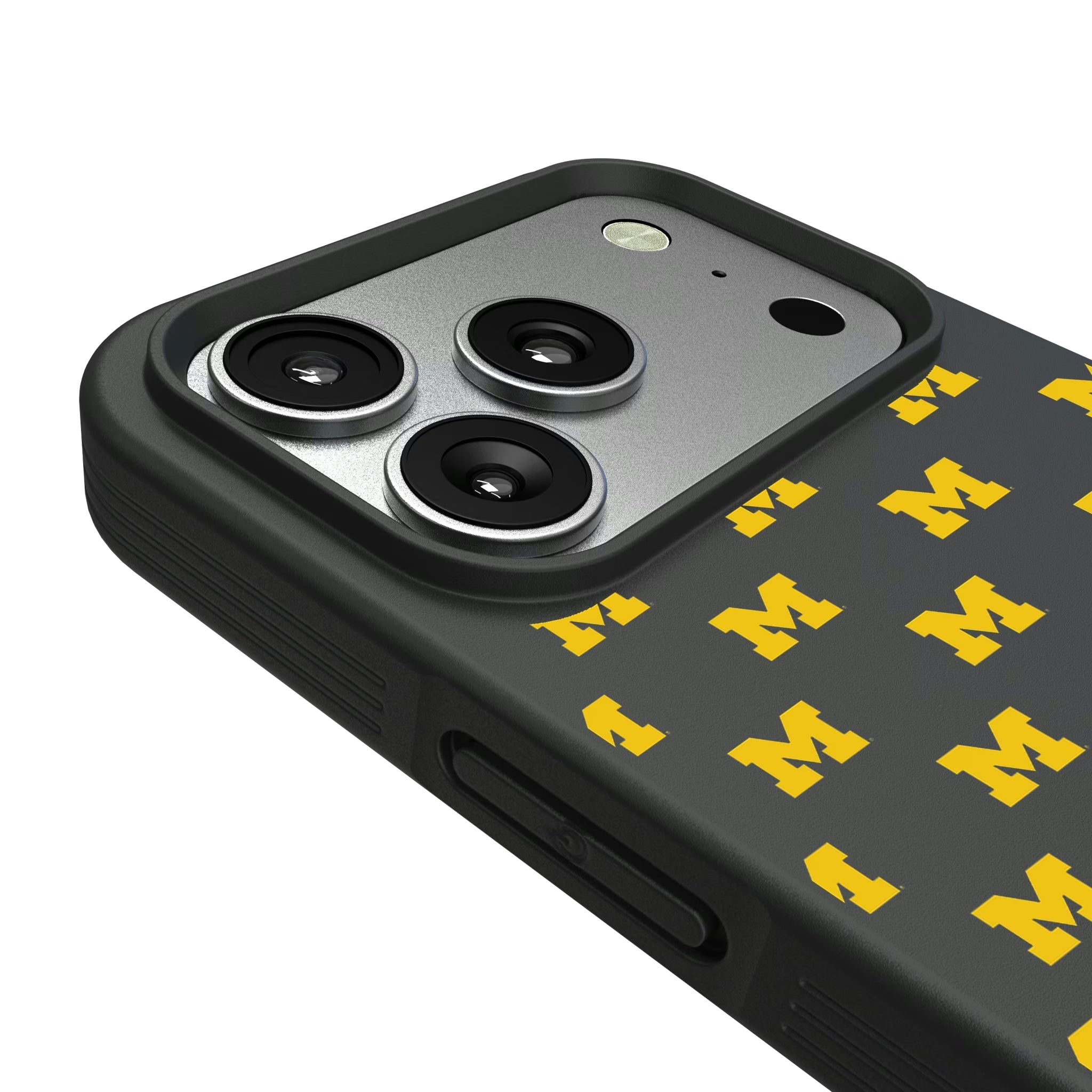 University of Michigan Wolverines Fashion Pattern Bump Phone Case for Apple iPhone