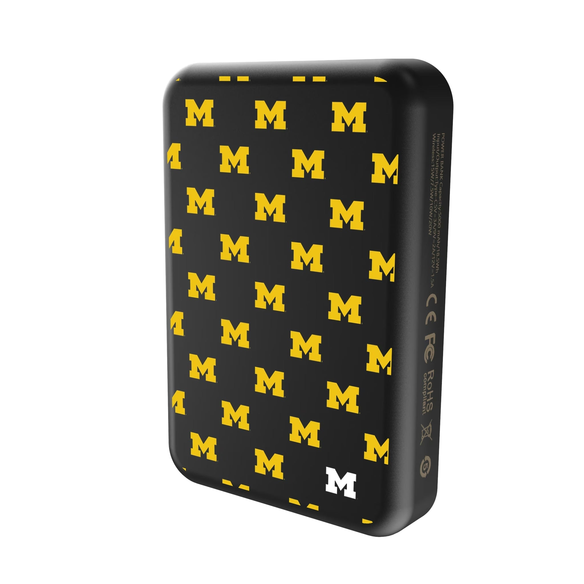 University of Michigan Wolverines Fashion Pattern Wireless Mag Power Bank - Sports Gifts, Sports Memorabilia, Sports Collectibles, Fan Shop