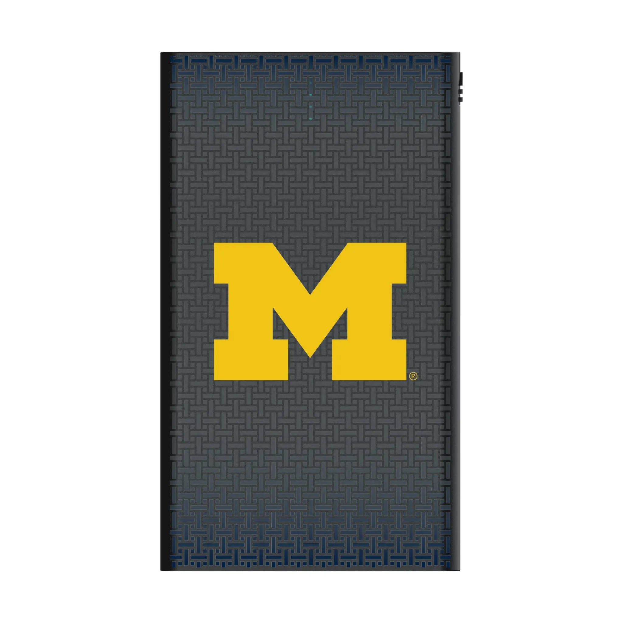 University of Michigan Wolverines Linen 5000mAh Flat Powerbank