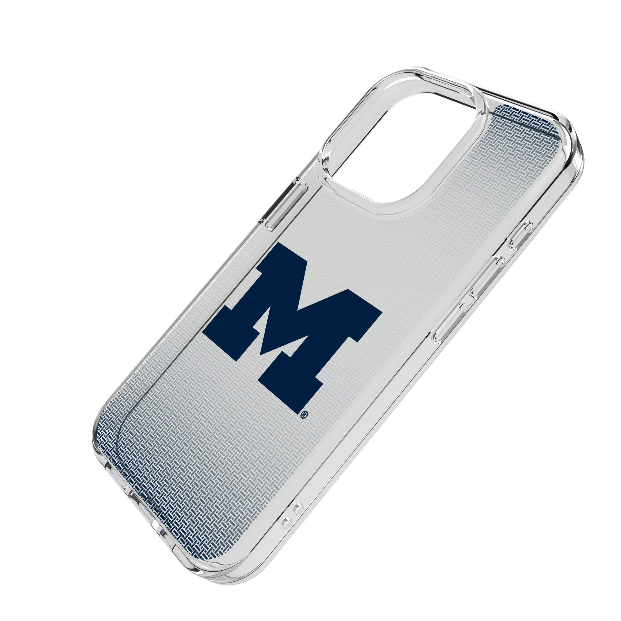 University of Michigan Wolverines Linen Clear Phone Case for Apple iPhone