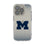 University of Michigan Wolverines Linen Clear Phone Case for Apple iPhone