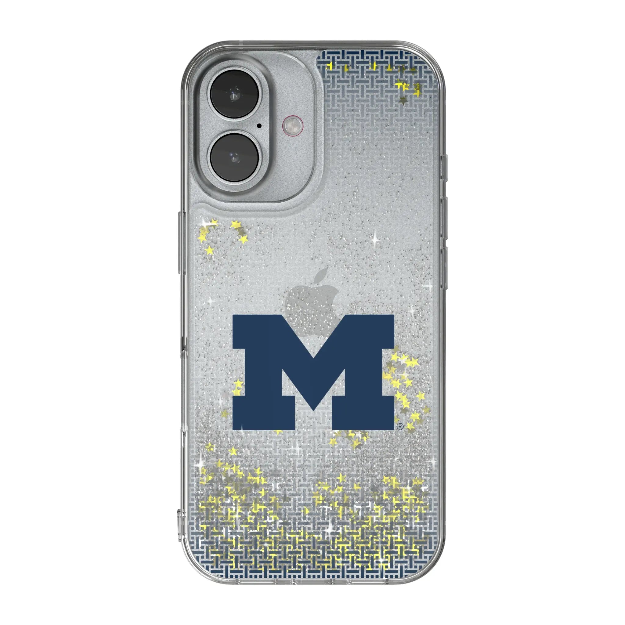 University of Michigan Wolverines Linen Glitter Phone Case