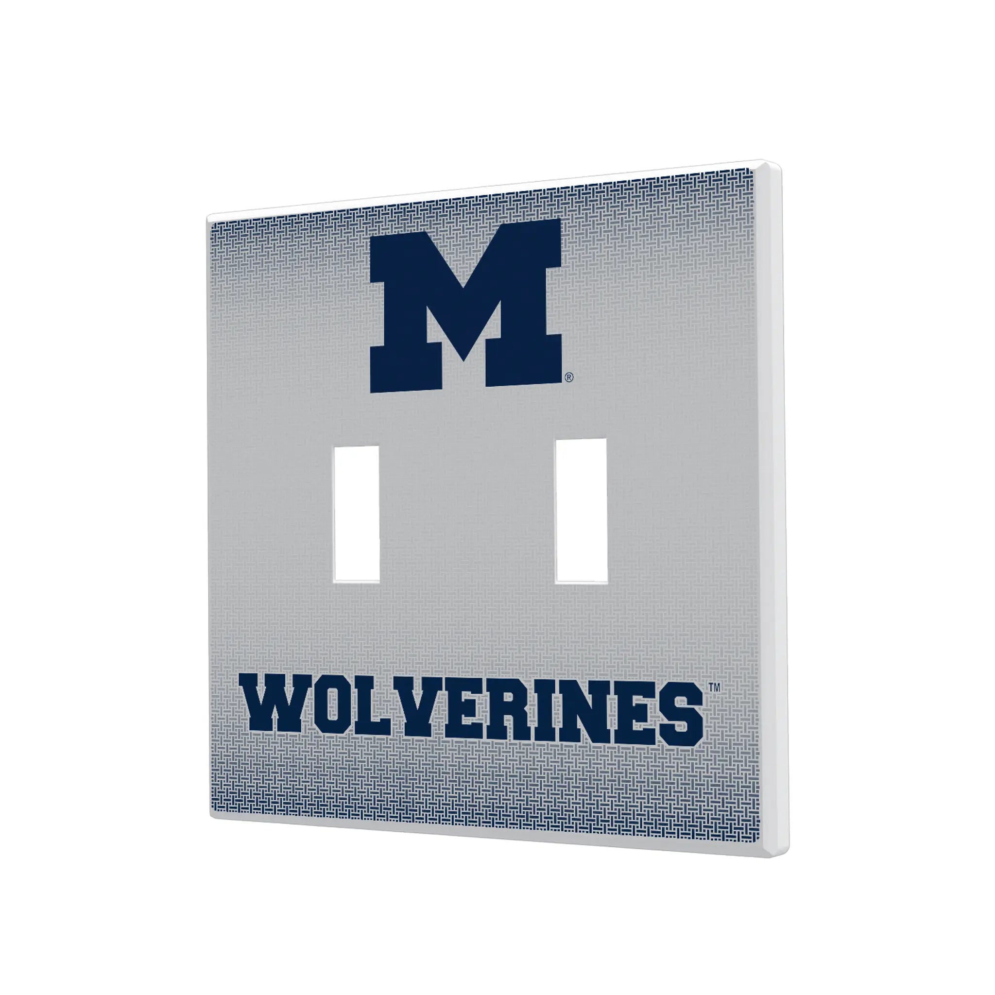 University of Michigan Wolverines Linen Hidden-Screw Light Switch Plate