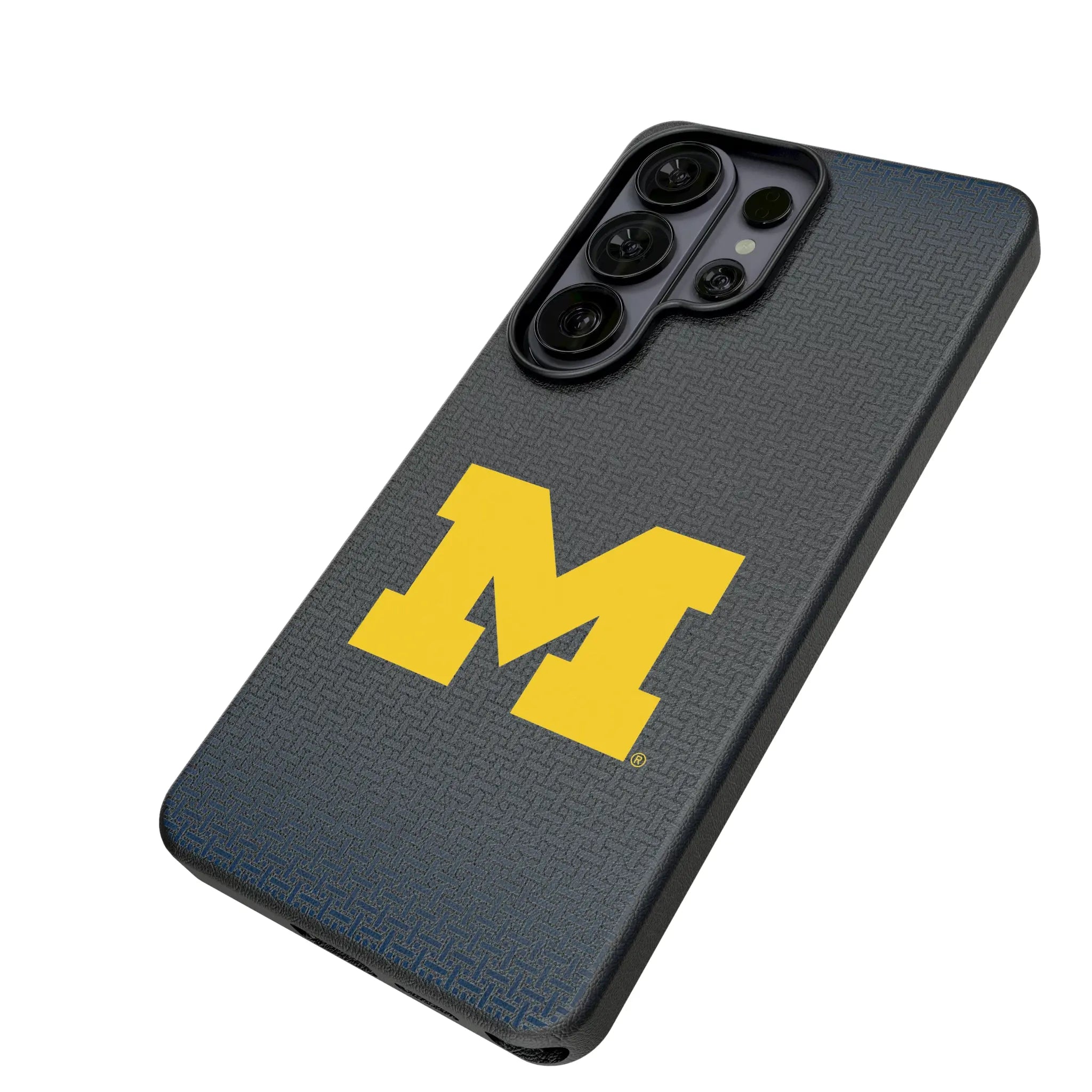 University of Michigan Wolverines Linen MagSafe Compatible Phone Case for Samsung Galaxy