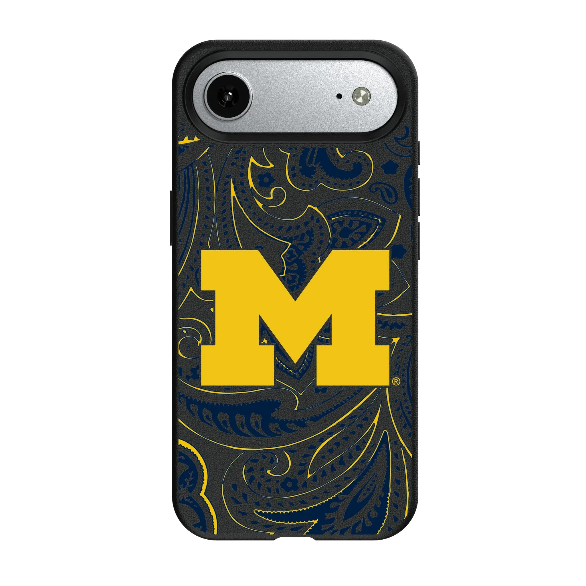 University of Michigan Wolverines Paisley MagSafe Compatible Phone Case for Apple iPhone