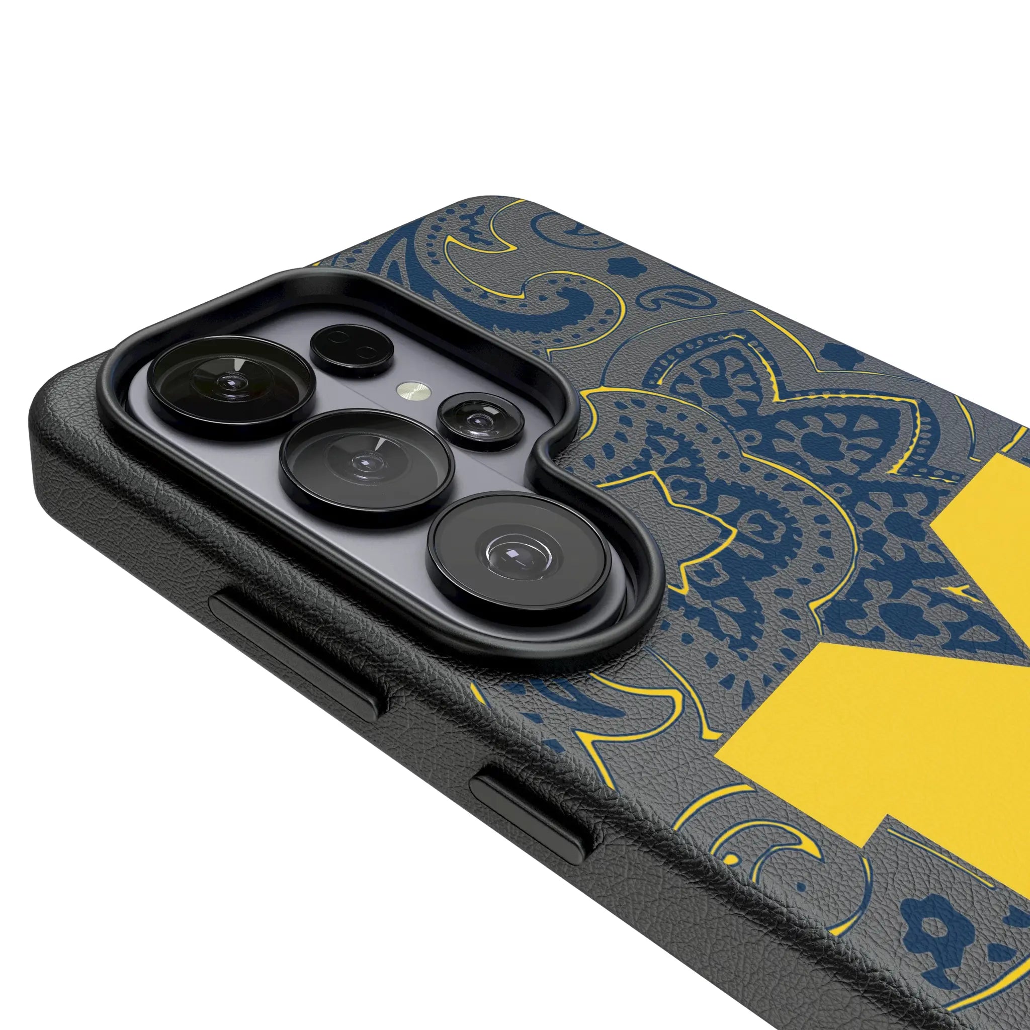 University of Michigan Wolverines Paisley MagSafe Compatible Phone Case for Samsung Galaxy