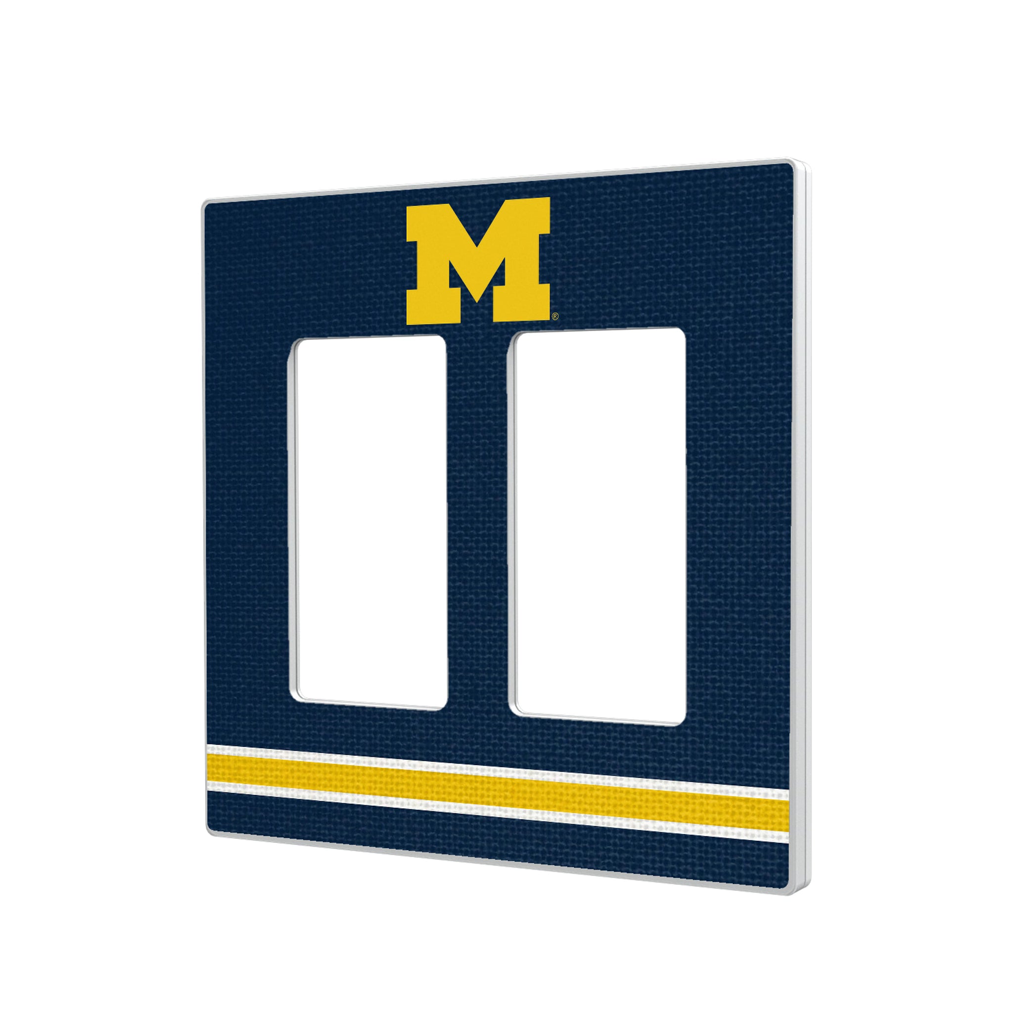 University of Michigan Wolverines Stripe Hidden-Screw Light Switch Plate - Sports Gifts, Sports Memorabilia, Sports Collectibles, Fan Shop