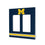 University of Michigan Wolverines Stripe Hidden-Screw Light Switch Plate - Sports Gifts, Sports Memorabilia, Sports Collectibles, Fan Shop