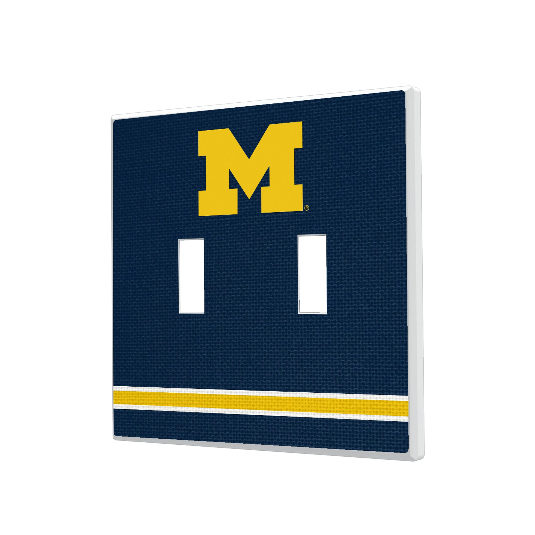 University of Michigan Wolverines Stripe Hidden-Screw Light Switch Plate - Sports Gifts, Sports Memorabilia, Sports Collectibles, Fan Shop