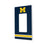 University of Michigan Wolverines Stripe Hidden-Screw Light Switch Plate - Sports Gifts, Sports Memorabilia, Sports Collectibles, Fan Shop